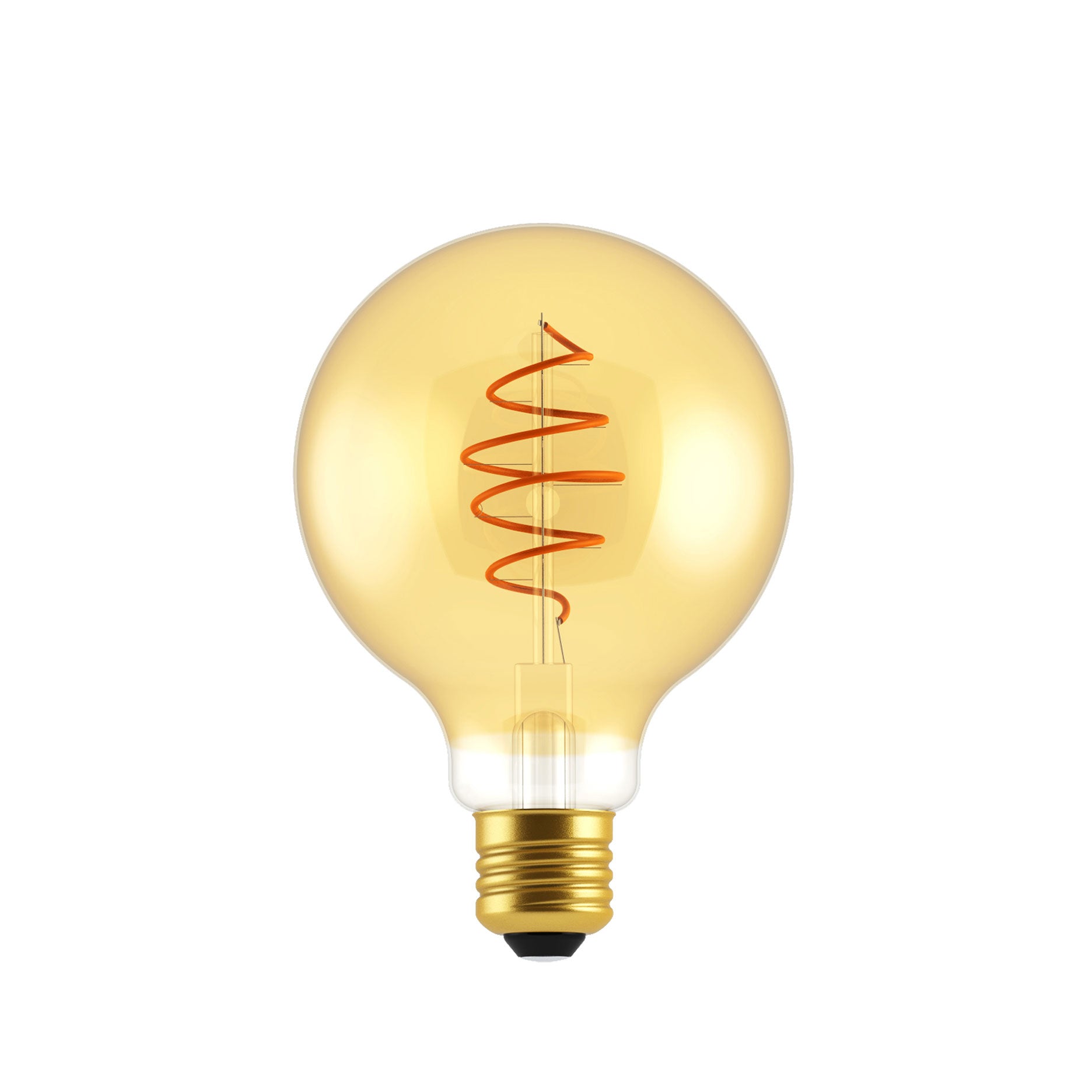 Pære deko E27 spiral guld